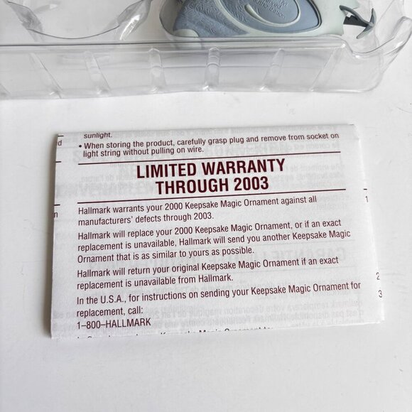 Hallmark Star Wars Ornament Episode I Gungan Submarine Light Vtg 2000 New - Picture 8 of 8